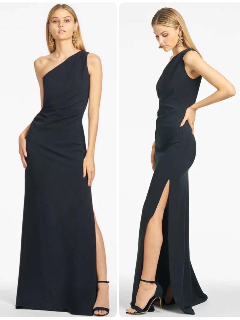 *NWT* Sachin & Babi Cece Gown | One-Shoulder Navy Evening Gown | Size 4
